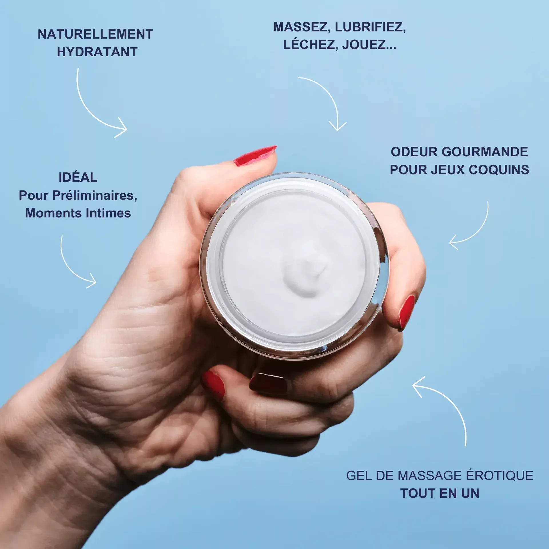 Het gastronomische koppel - Biologische gecertificeerde eetbare massageolie 50ml