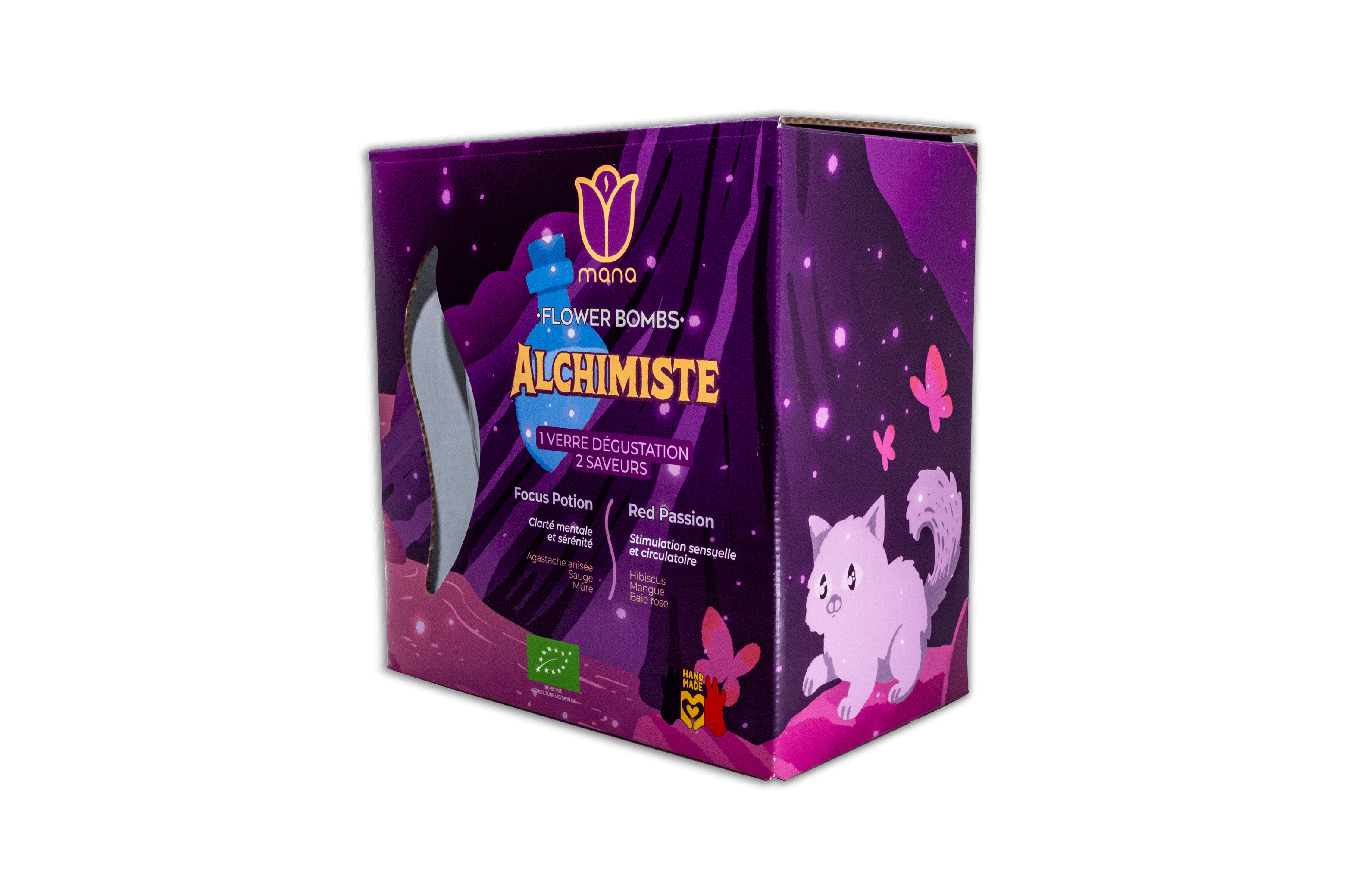 Cadeauset Pack Alchimiste - Focus Potion + Red Passion + 1 glas