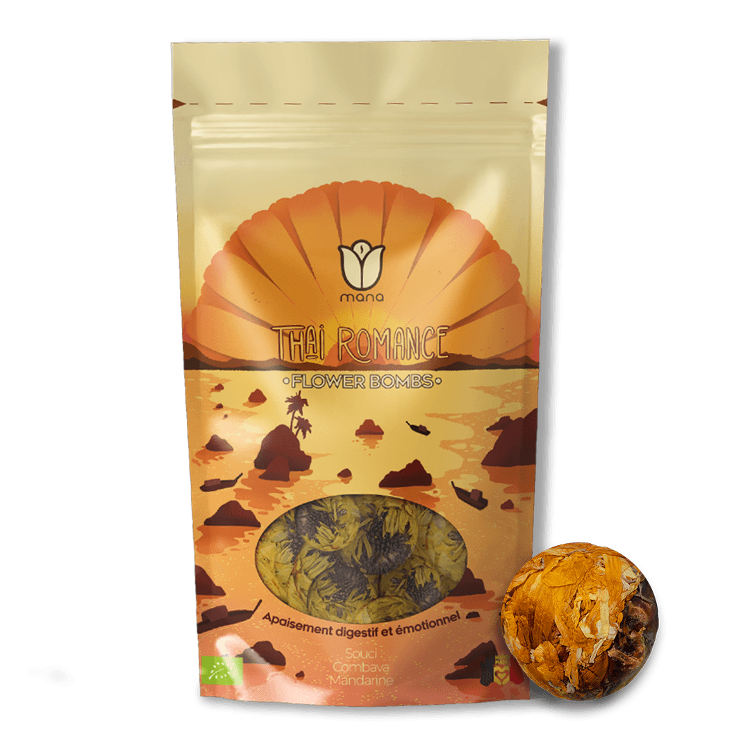 Thai Romance Flower Bombs - BIO bloemige thee-bollen x10