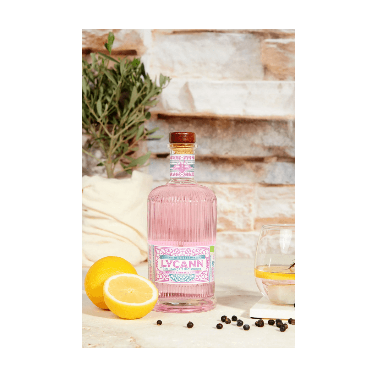 BIO roze gin Lycann 70cl