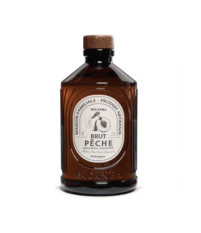 Bacanha Rauwe perzik siroop- Bio - 400ml