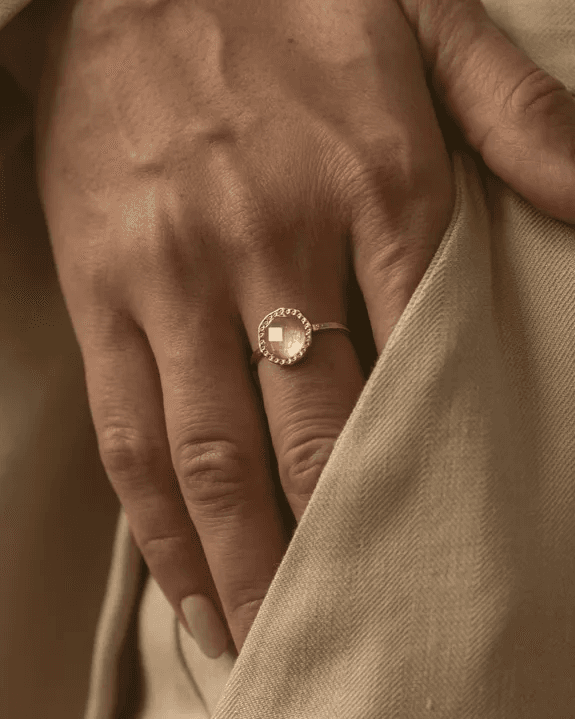 Carole ring - Verguld