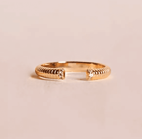 Ring Loélie - Zircon Blanc