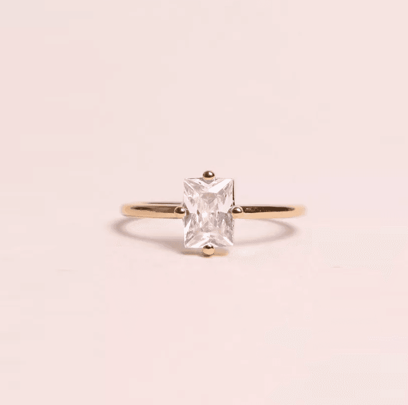 Ring Madeleine - Zircon Blanc - WAEKURA