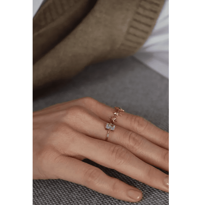 Ring Madeleine - Zircon Blanc - WAEKURA