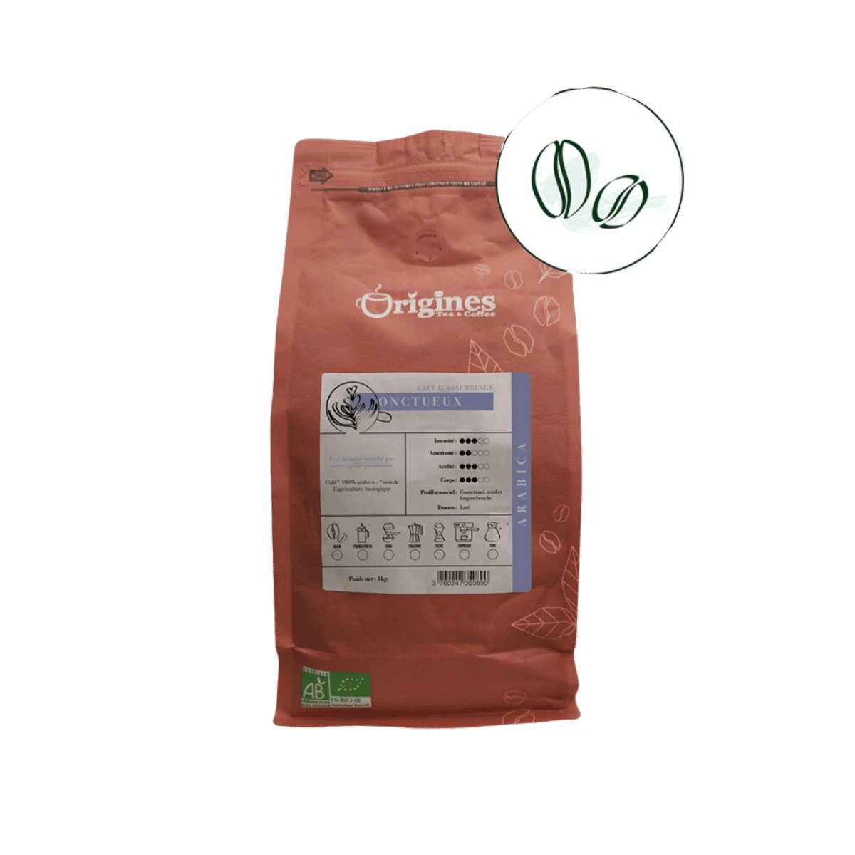 Koffie l’Onctueux BIO – Bonen 1kg