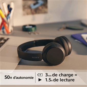 Draadloze hoofdtelefoon WHCH520B Sony - Zwart - Sony