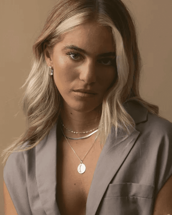 Vivienne halsketting - Massief zilver