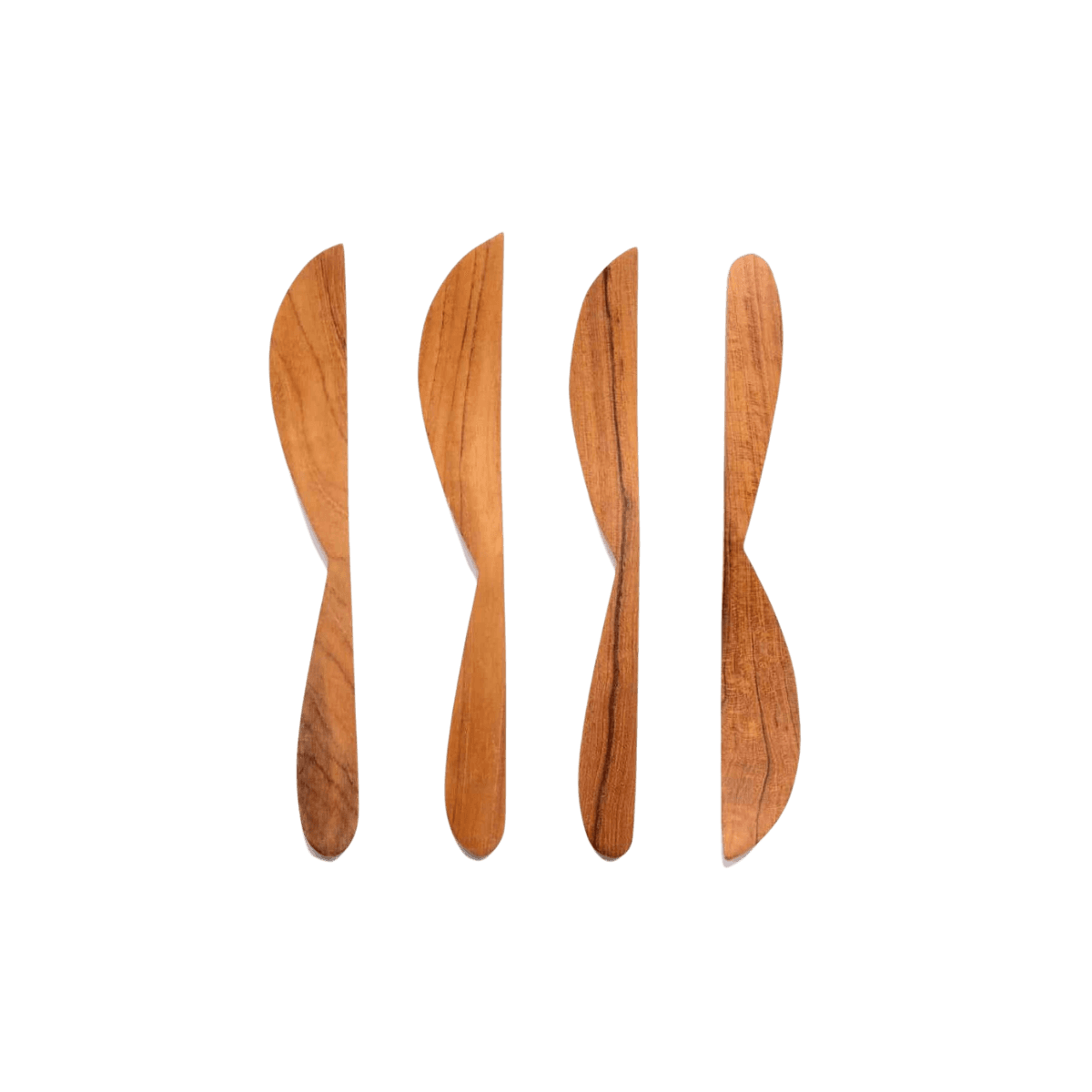 Teak messen x 4 - KNIFE RECLAIMED TEAK S/4