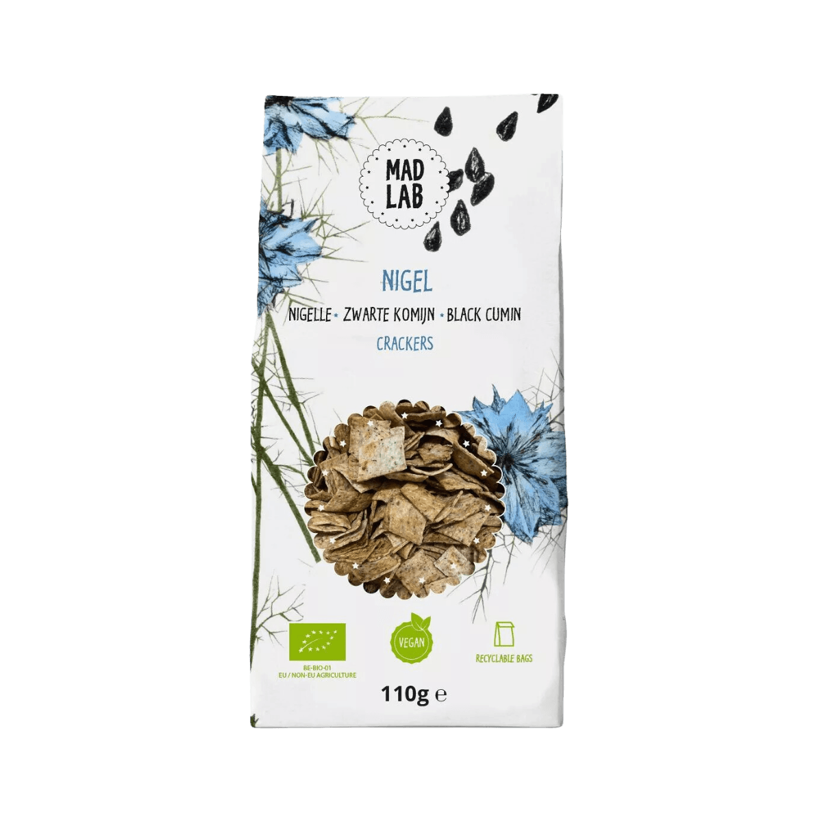 Biologische Crakers met Nigel Seeds - NIGEL