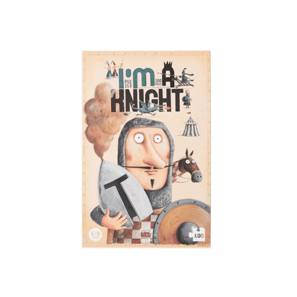 Puzzel van 100 stukjes - 5 - 8 jaar oud - I'M A KNIGHT PUZZLE