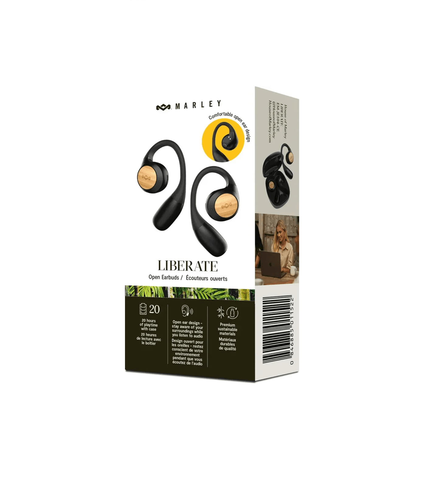 Draadloze oortjes LIBERATE OPEN EARBUDS - Zwart 700482