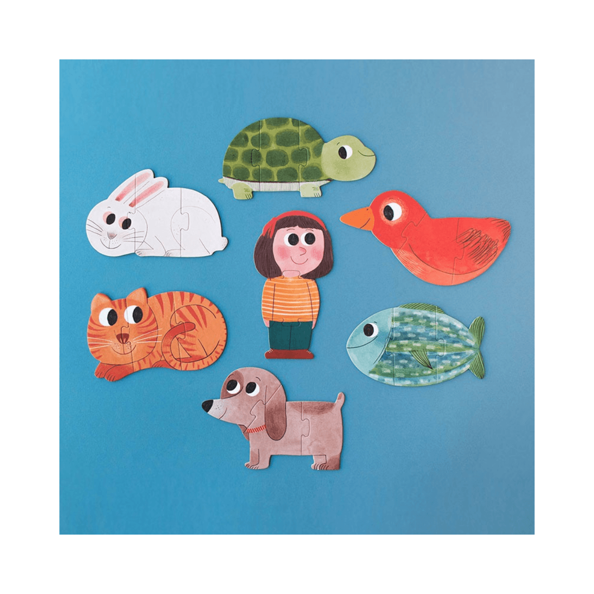 Omkeerbare puzzels - vanaf 3 jaar - I LOVE MY PETS PUZZLE