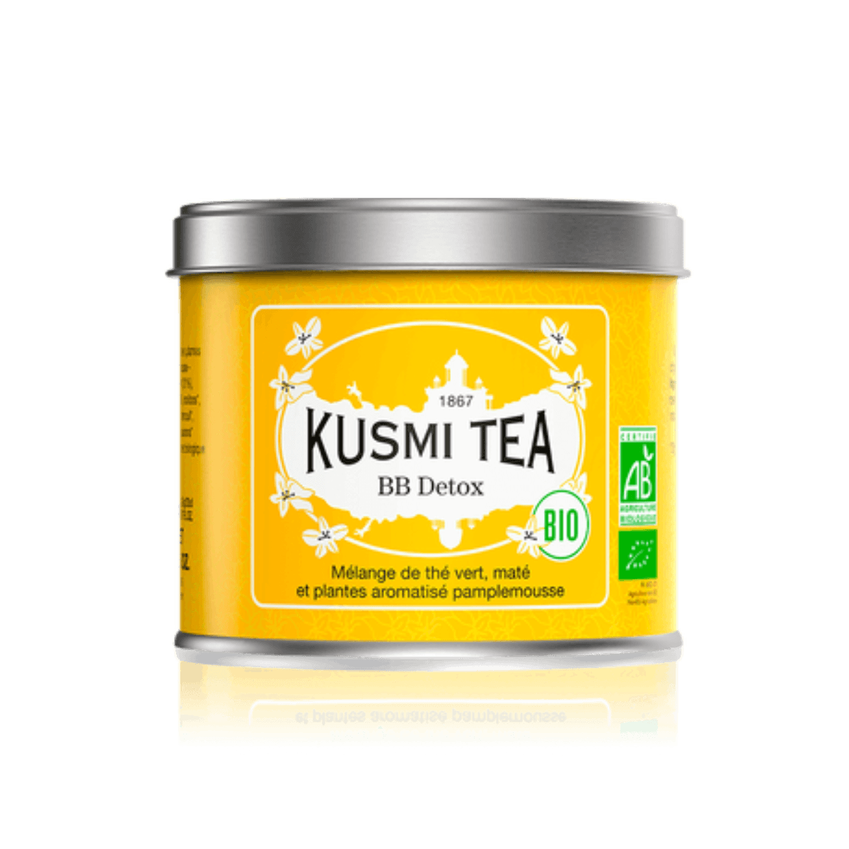 Biologische groene thee mate grapefruit - BB Detox - Metalen doosje 100gr