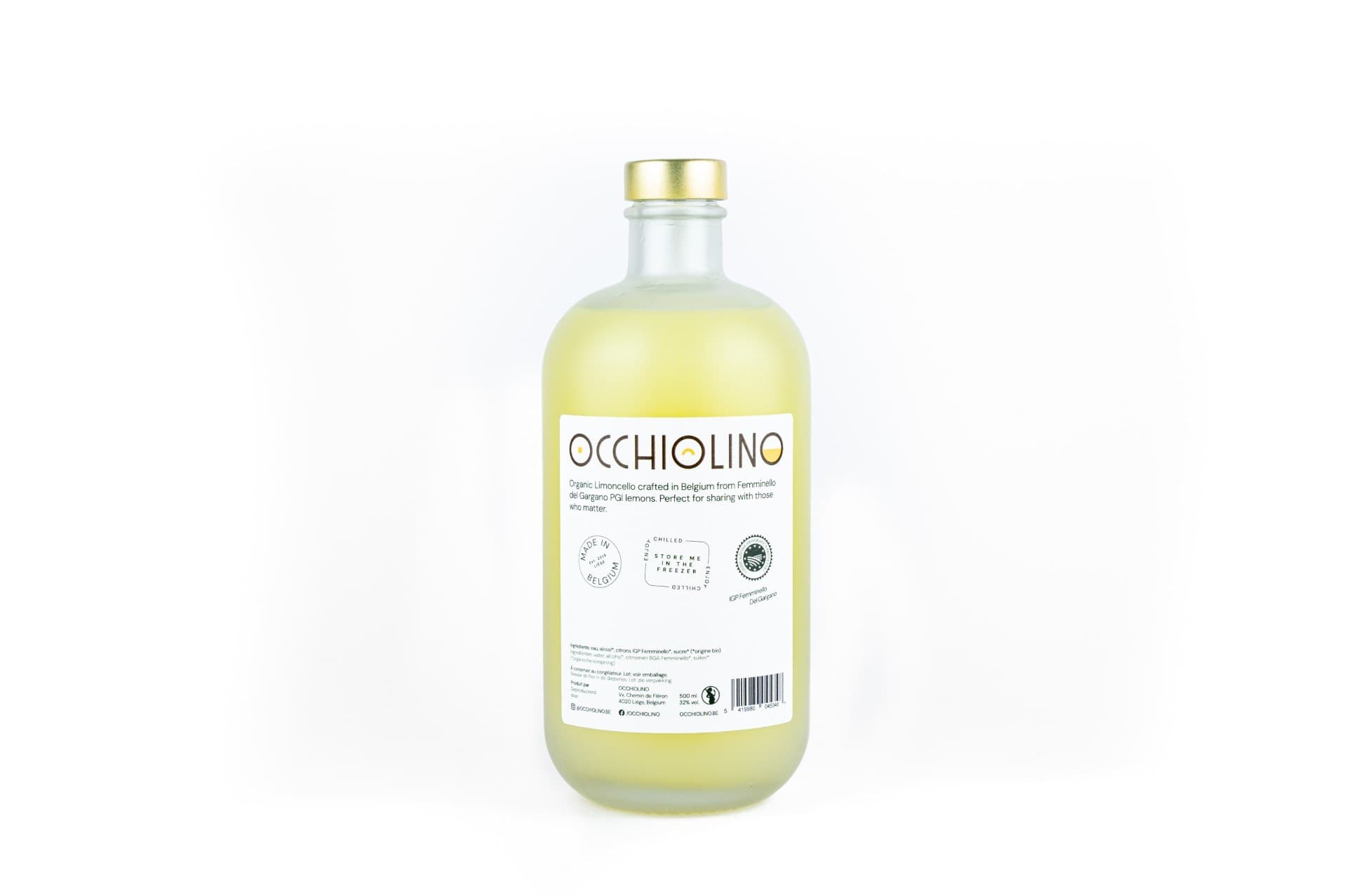 ORGANISCHE citroenlikeur - LIMONCELLO OCCHIOLINO - 500ml