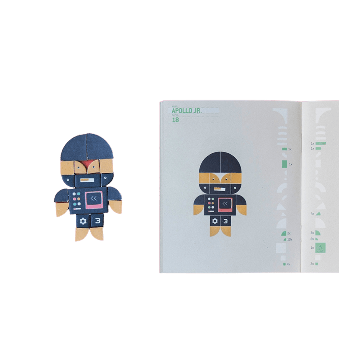 Robot-bouwspel - 5 jaar en ouder - APOLLO BUILD YOUR ROBOTS