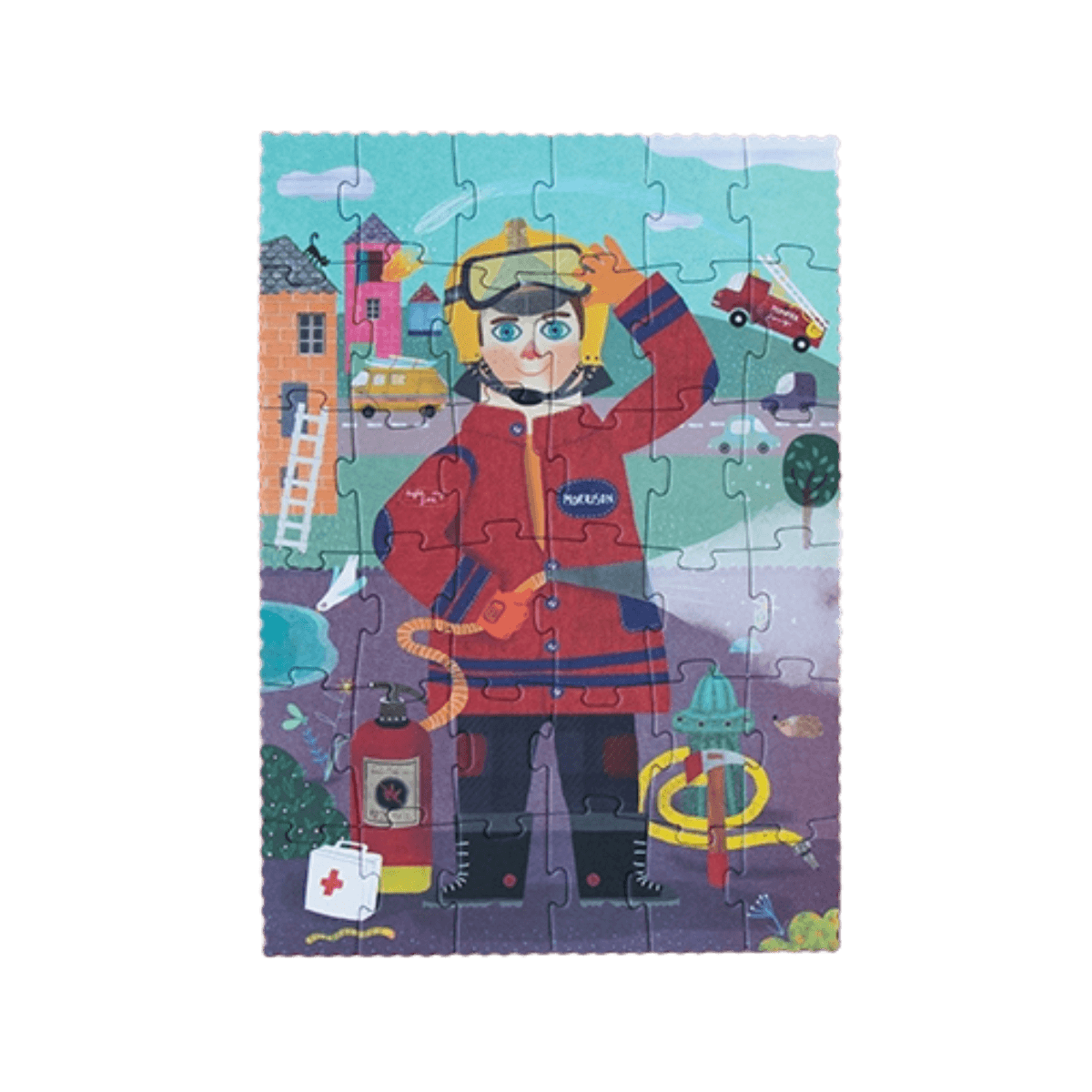 36-delige zakpuzzel - 3 - 6 jaar - FIREFIGHTER POCKET PUZZLE