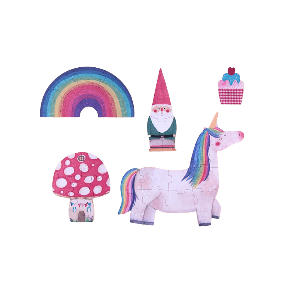 Progressieve puzzels - 3 jaar en ouder - HAPPY BIRTHDAY UNICORN PUZZLE