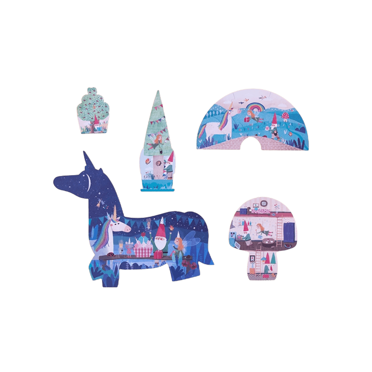 Progressieve puzzels - 3 jaar en ouder - HAPPY BIRTHDAY UNICORN PUZZLE