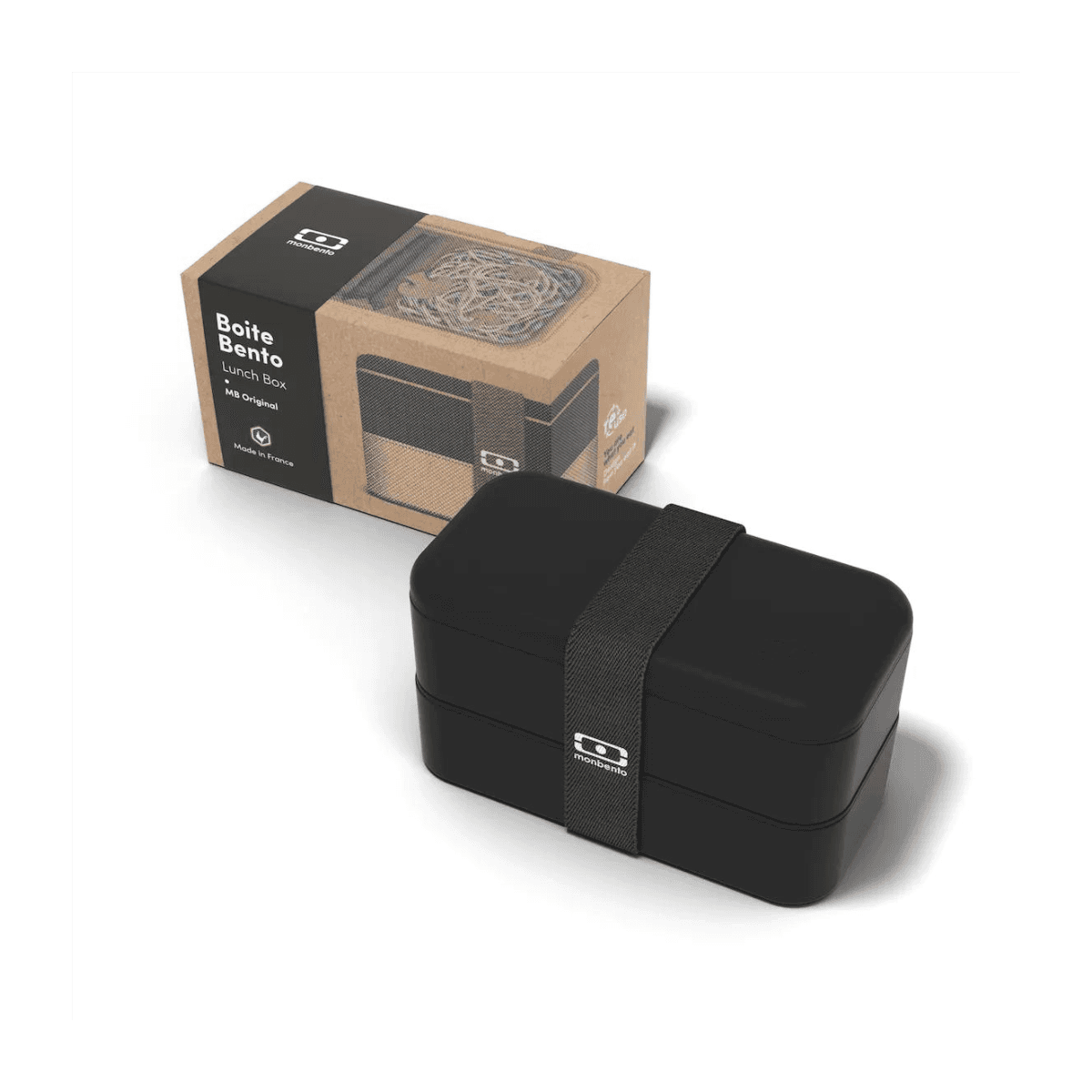 Lunchdoos Bento 2 x 500ml - MB ORIGINAL - Onyx zwart