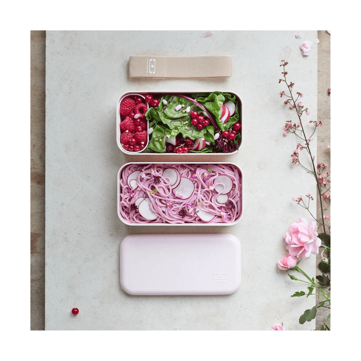 Lunchdoos Bento 2 x 500ml - MB ORIGINAL - Mokka Roze