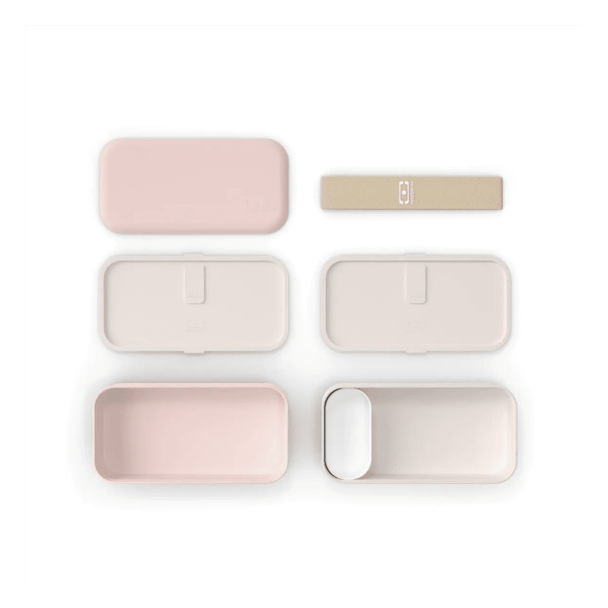 Lunchdoos Bento 2 x 500ml - MB ORIGINAL - Mokka Roze