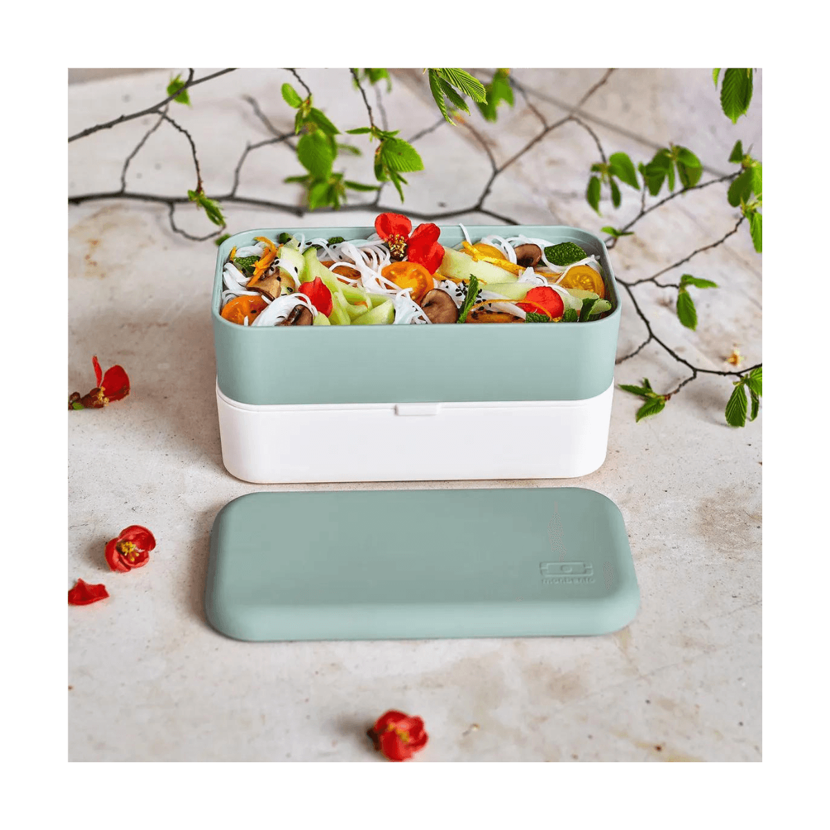 Lunchdoos Bento 2 x 500ml - MB ORIGINAL - Natuurlijk groen