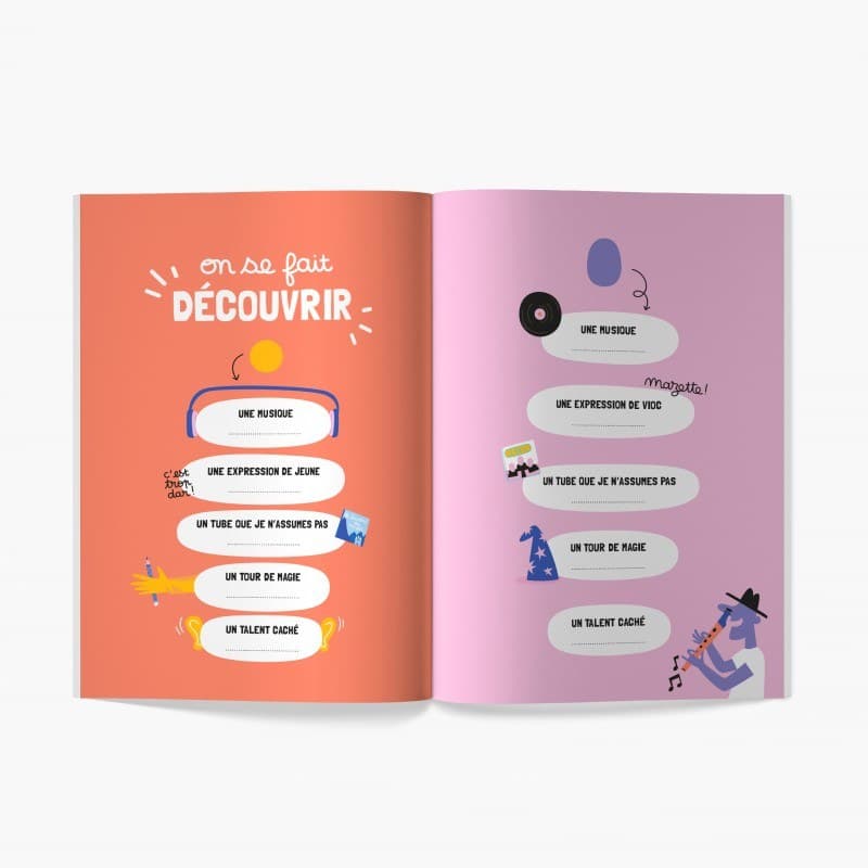 Boek voor twee om in te vullen - Mon parrain, ma marraine à moi