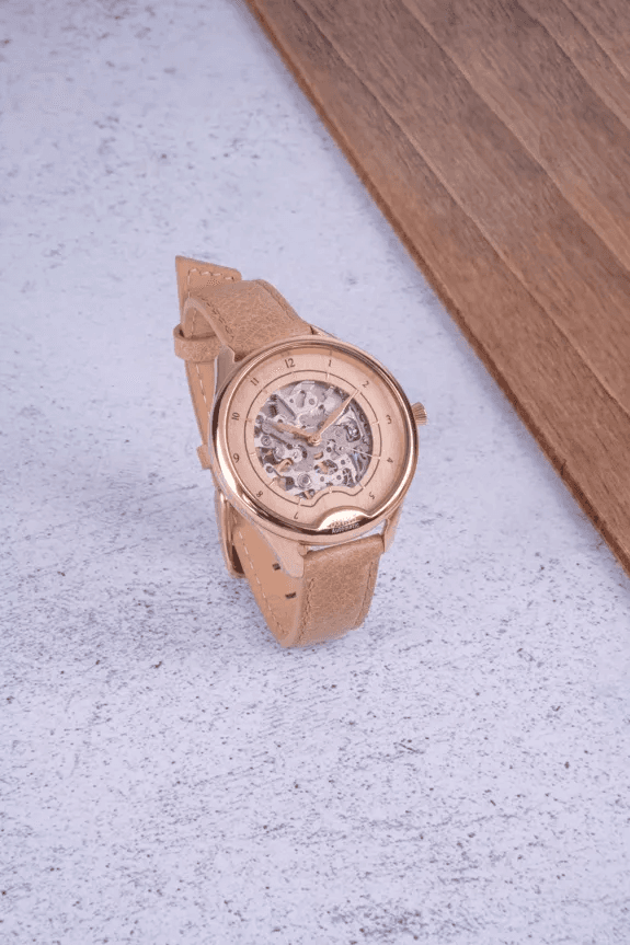 Automatisch dameshorloge ODYSSEY ROSEGOLD Beige