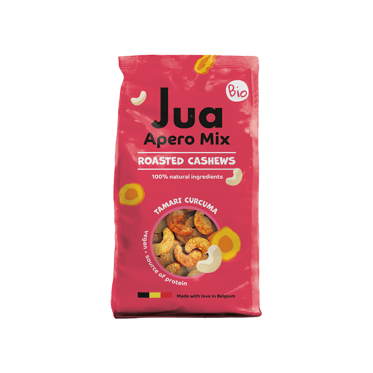 Geroosterde cashewnoten - Kurkuma 150g ORGANISCH
