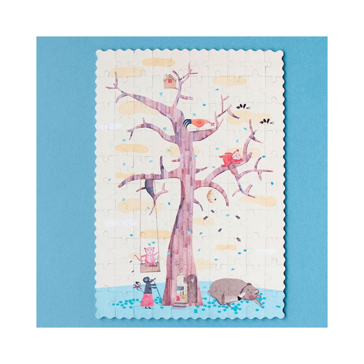 100-delige omkeerbare puzzel - vanaf 6 jaar - MY TREE POCKET PUZZLE