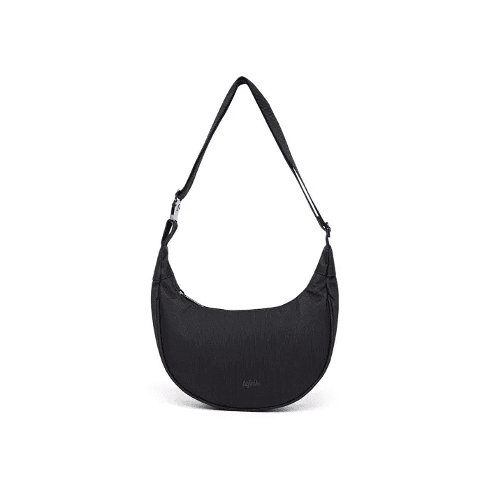 Schoudertas Lua - Stripes Black