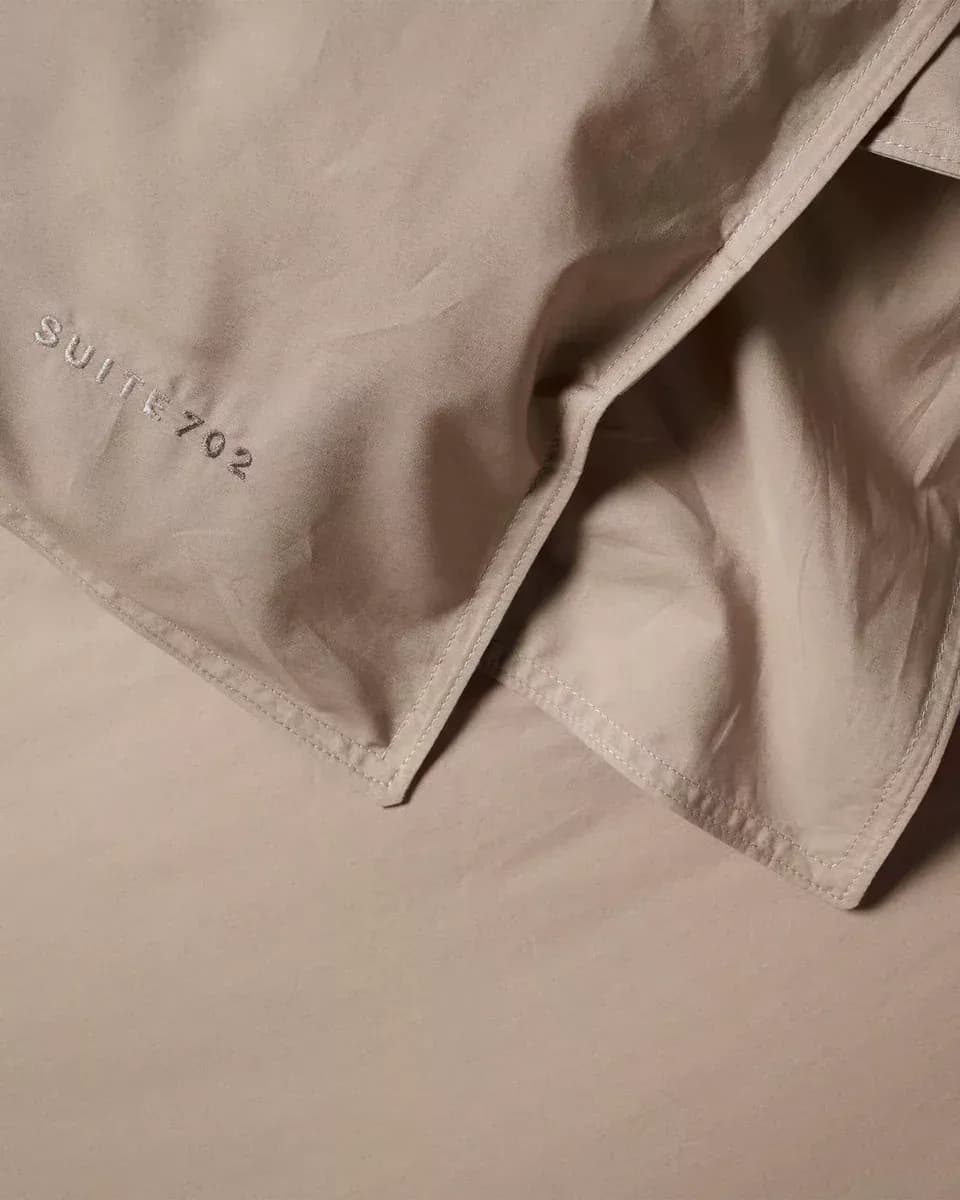 240X220 Percale 100% Coton Dekbedovertrek  - Camel PDBO240CA