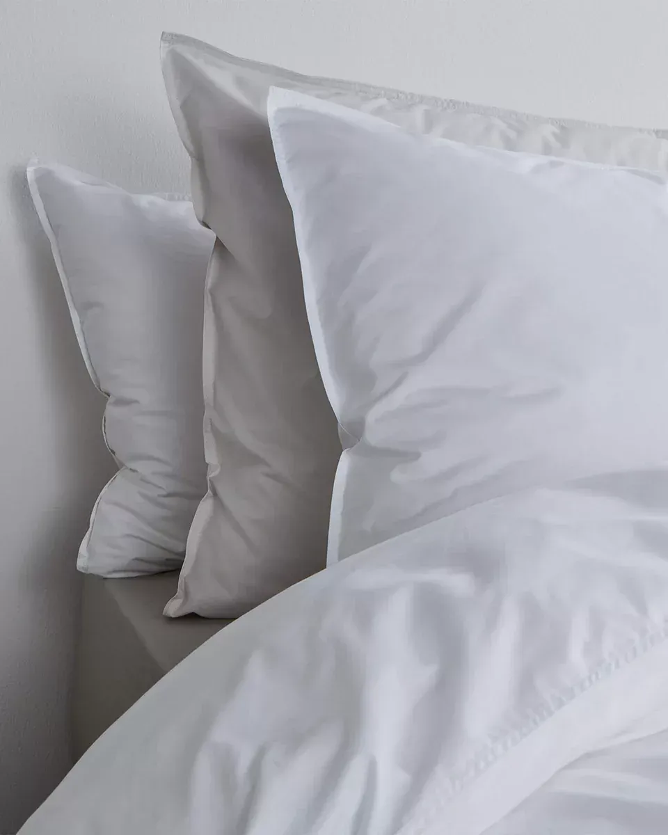140X220 Percale 100% Cotton-Dekbedovertrek - White PDBO140_WH