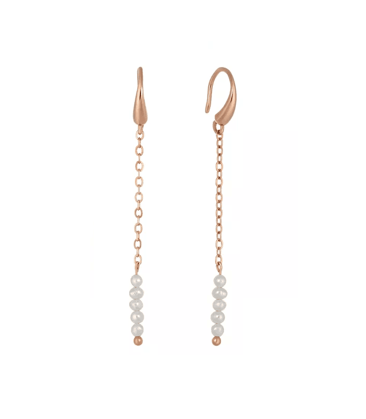 Ketting oorbellen GABRIELLE Goud & Gekweekte Parels