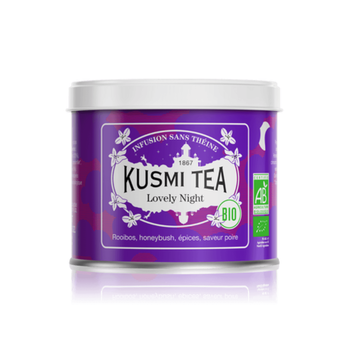 Biologische limoeninfusie - Lovely night - 100g metalen doosje