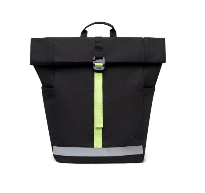 Rugzak Lars Roll Black Lime Ripstop