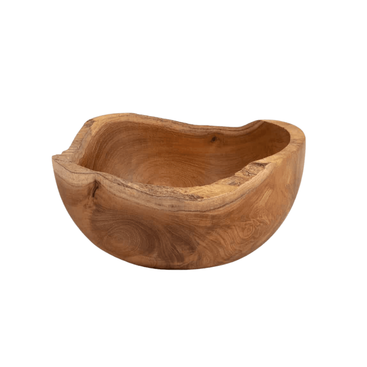 Teakhouten kom - Organic Bowl - M ø 15 cm
