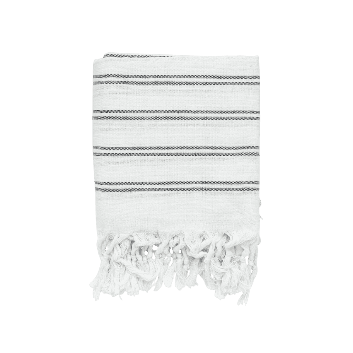 Gerafeld plaid - CLOTH RECYCLED – WHITE/STRIPED BLACK