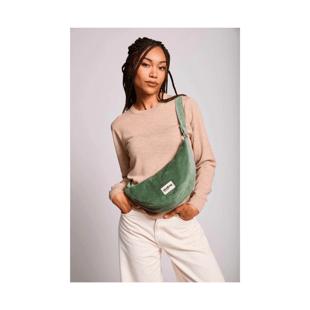 Heuptasje ANDREA - Velvet Seafoam Green