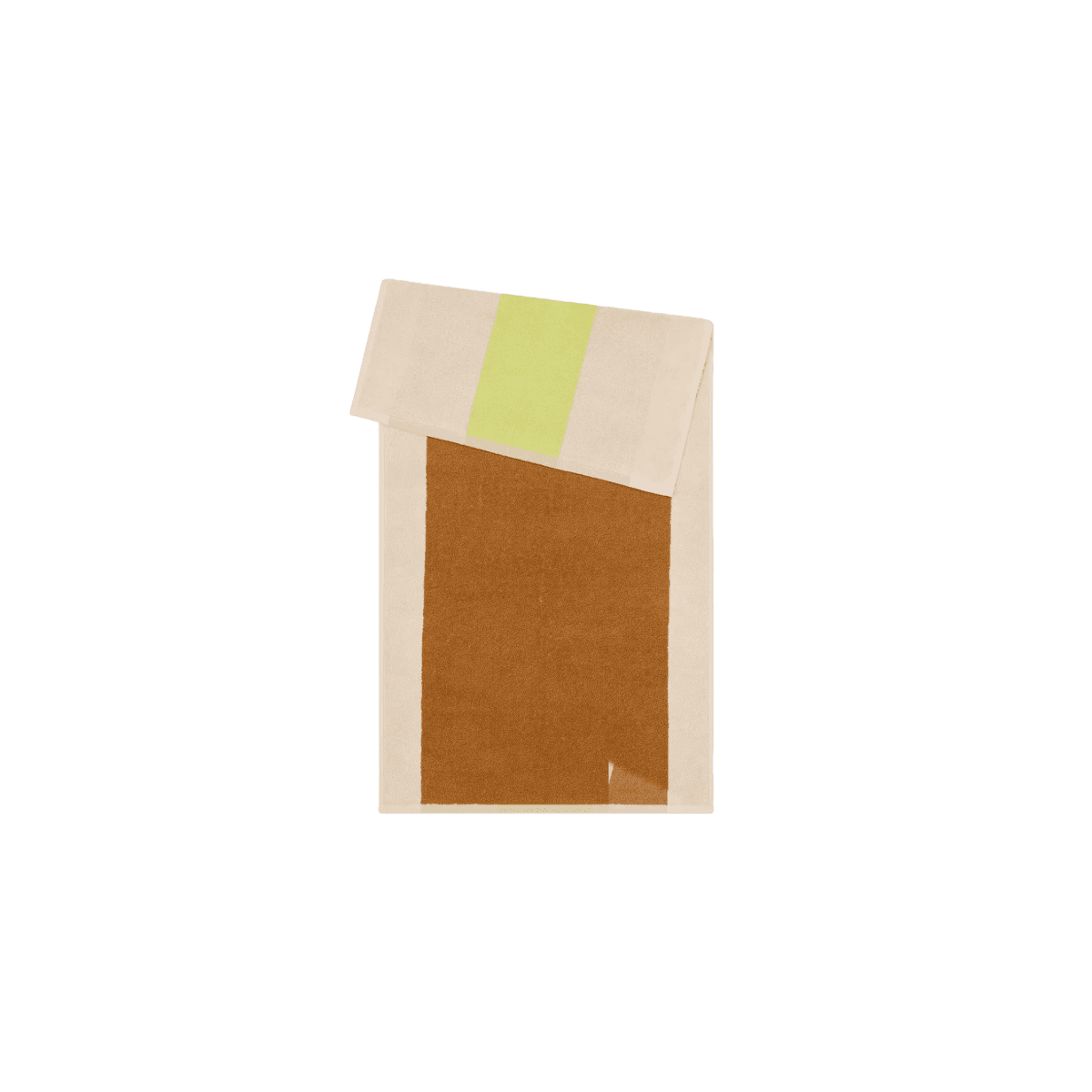 Handdoek 50x100 TOWEL GOTS Organic Terry - Lime-Toffee
