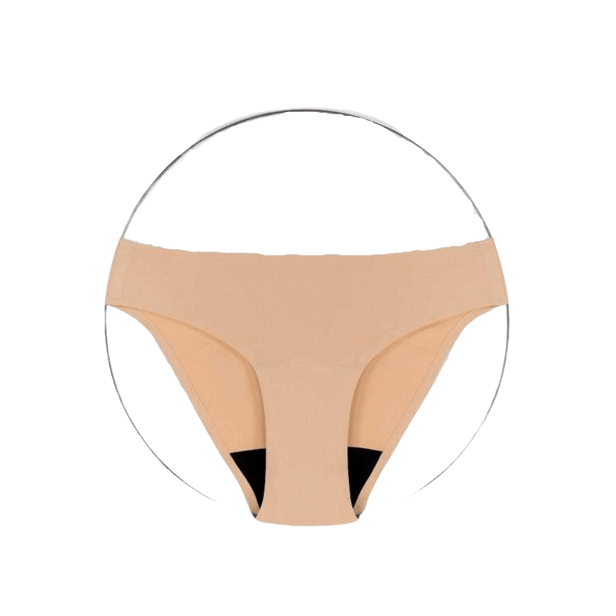 Culotte menstruelle Séléné flux moyen - beige
